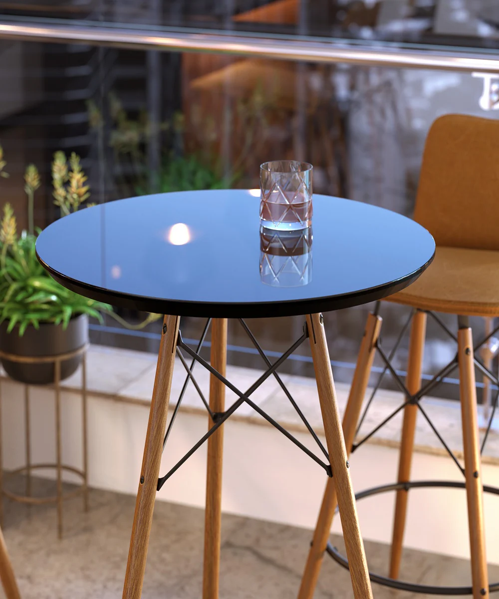 TABLE  MESA BISTRO GOURMET PRETO  98