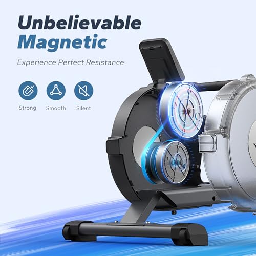 Merach Magnetic Rower Machine for Home with LCD Monitor