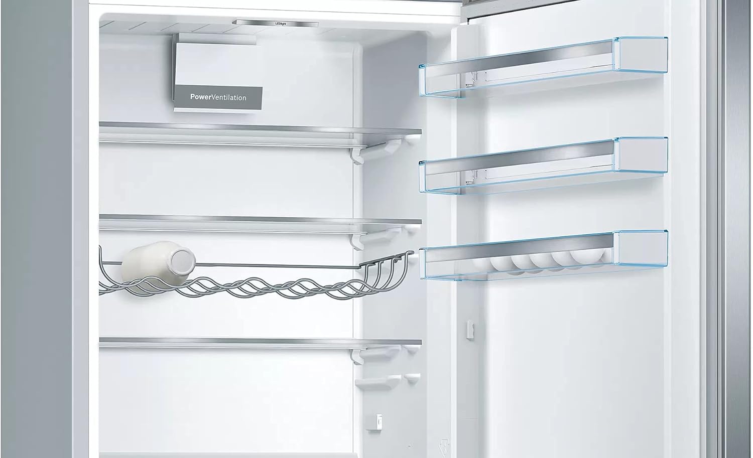 Bosch KGE39ALCA- Série 6, Réfrigérateur combiné pose-libre, 201 x 60 cm, Inox