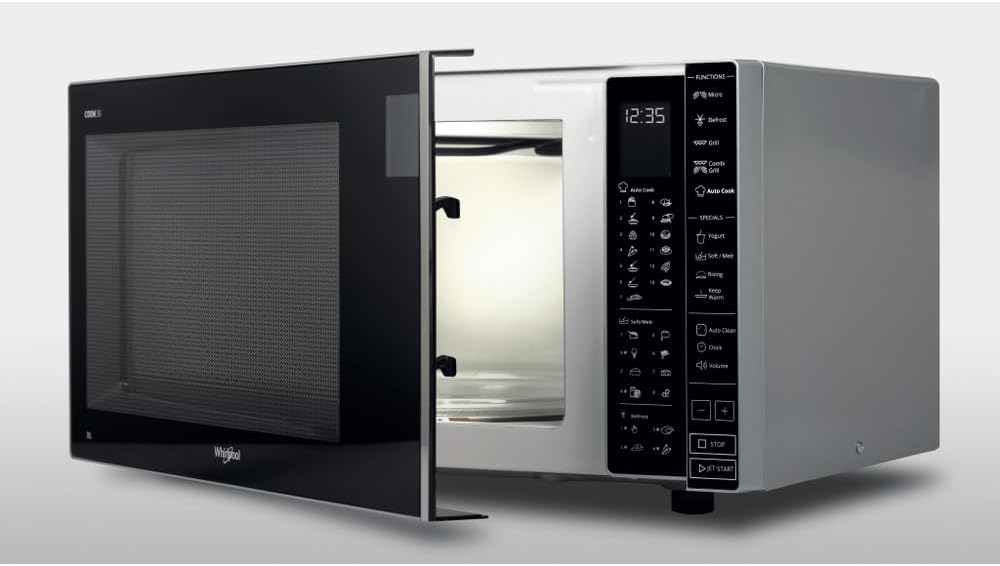 Whirlpool MWP 303 SB Four à micro-ondes, 30 litres, argent/noir & Wpro AVM305 Plat Crisp Diamètre: 30.5 cm