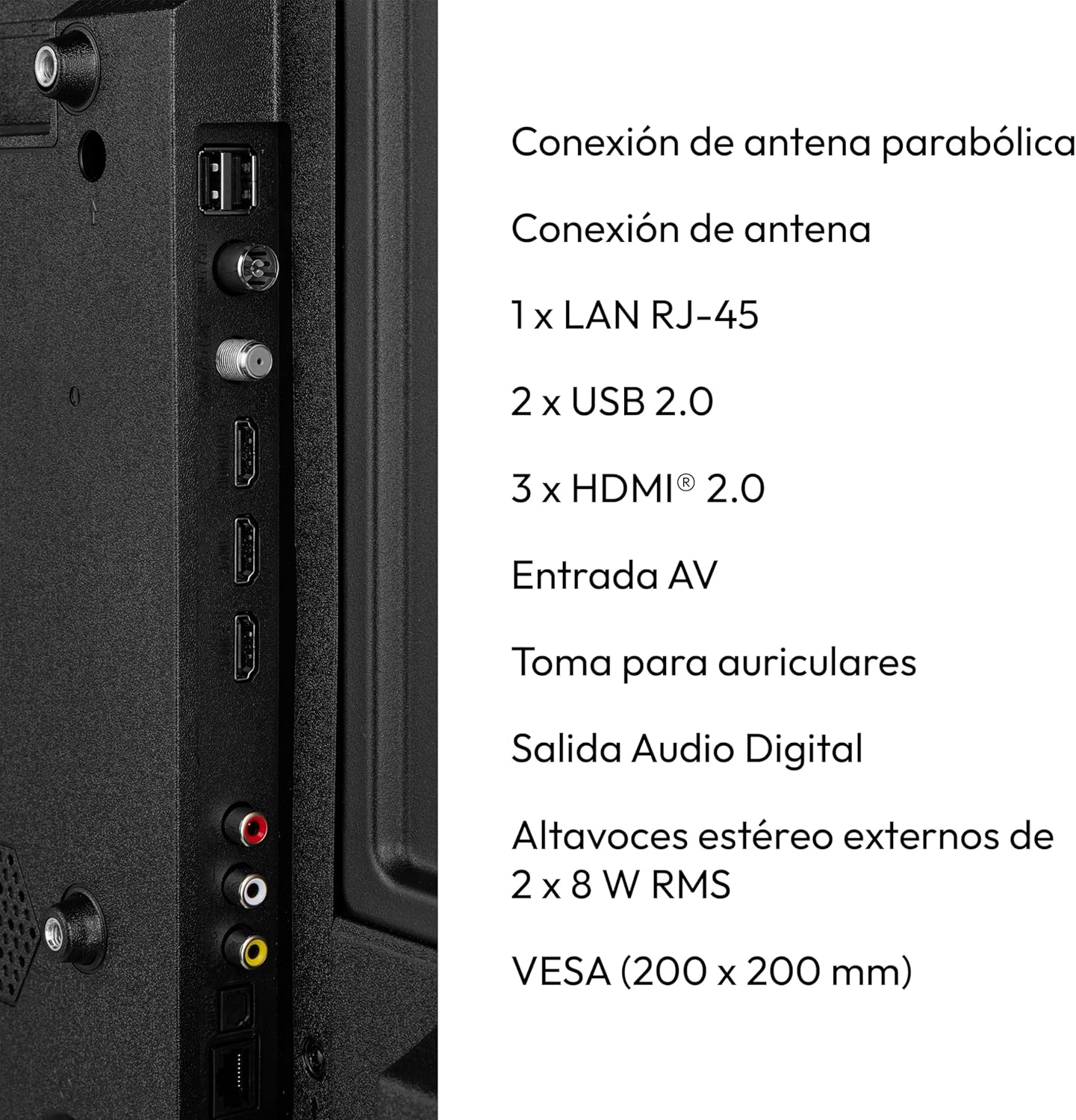 MEDION X14308 (MD 31640) Téléviseur 108 cm (43 Pouces) (Smart TV, 4K Ultra HD, HDR, VIDAA Store, Netflix, Prime Video, Disney+, DAZN, Paramount+, HbbTV, PVR, Bluetooth)