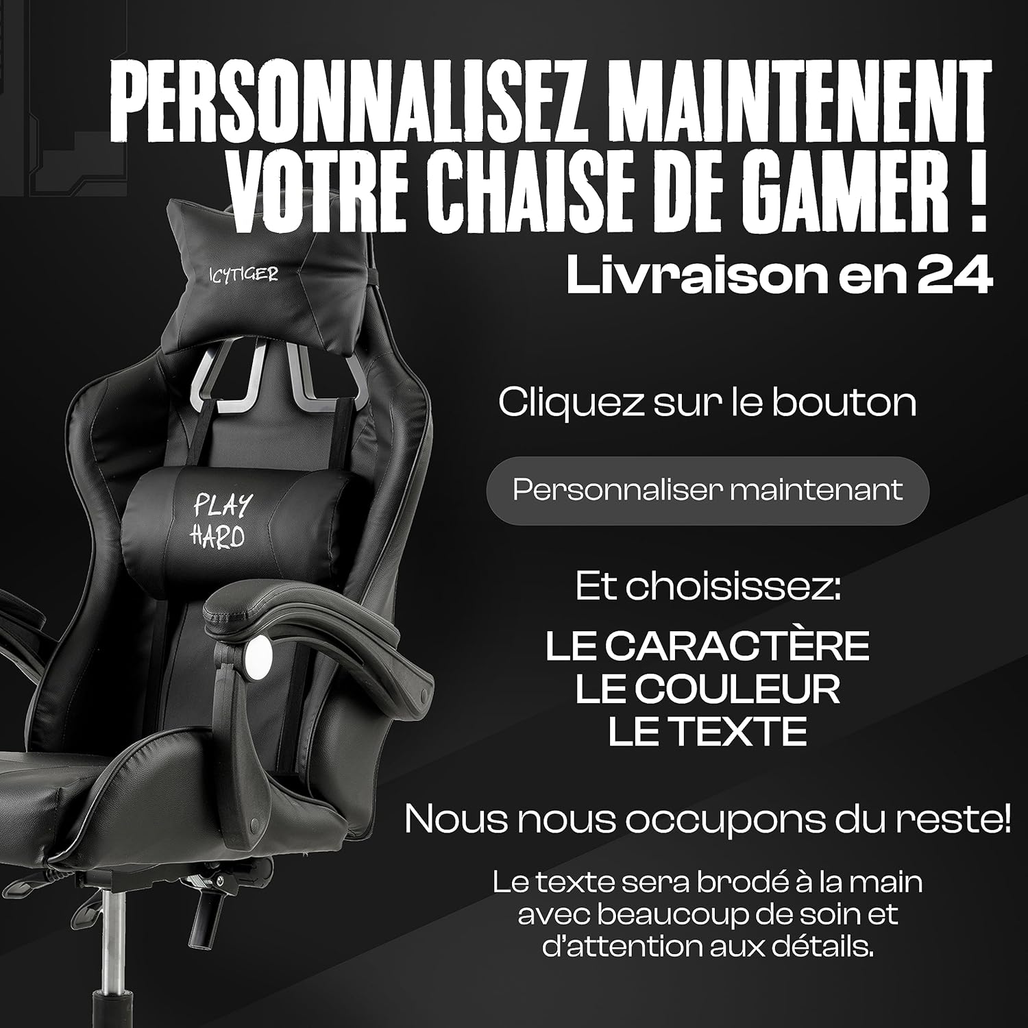 Baroni Home Chaise de Gaming, Chase de Jeux Ergonomique Chaise de Bureau avec Confortable Dossier réglable, Appui-tête et Soutien Lombaire, Blanc
