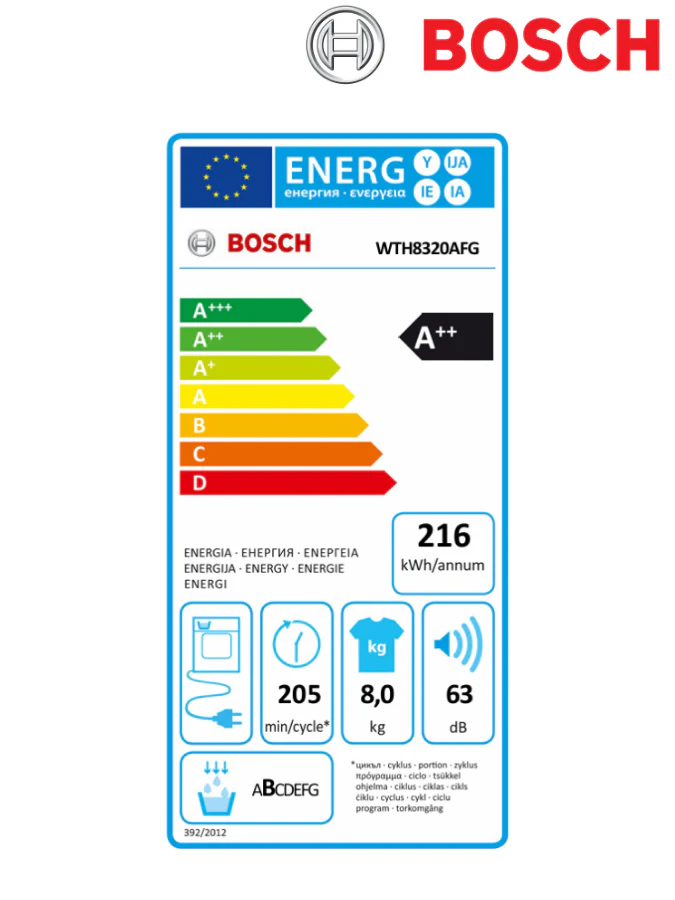 Bosch WTH8320AFG