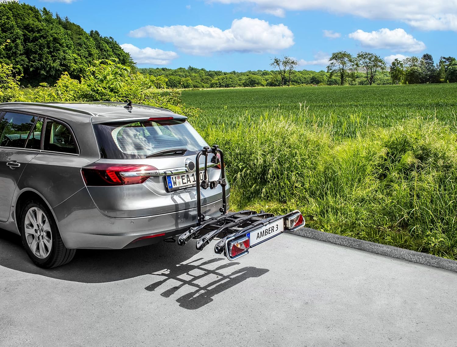 EUFAB Porte-Vélos Plateforme Sur Attelage 3 Vélos Amber Iii