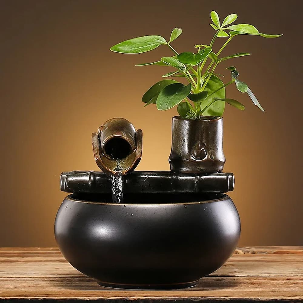 Fontaine à eau chat design - Céramique durable