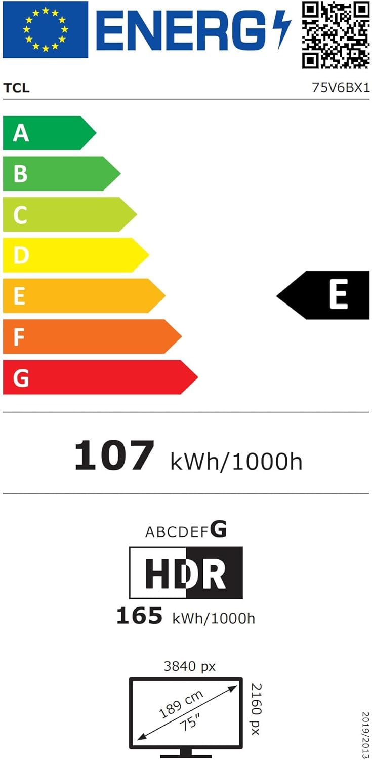 TCL 55V6B 55 Pouces 4K Ultra HD, HDR TV, Smart TV Powered by Google TV (Dolby Audio, Motion Clarity, Voice Control, Compatible avec Google Assistant, Chromecast intégré)