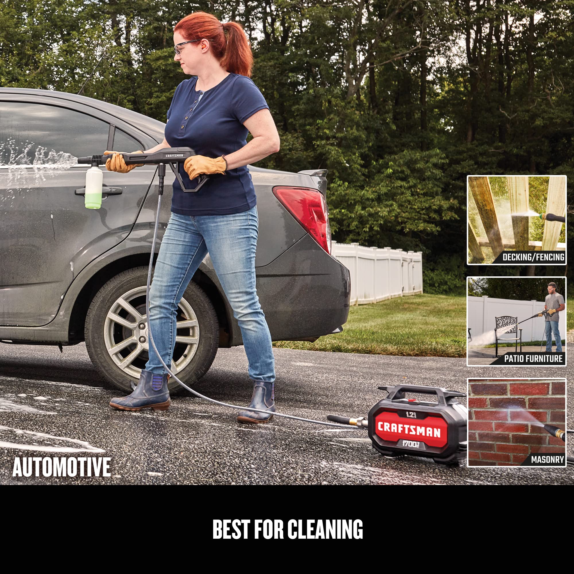 Craftsman Electric Pressure Washer, 1700-PSI, 1.2-GPM