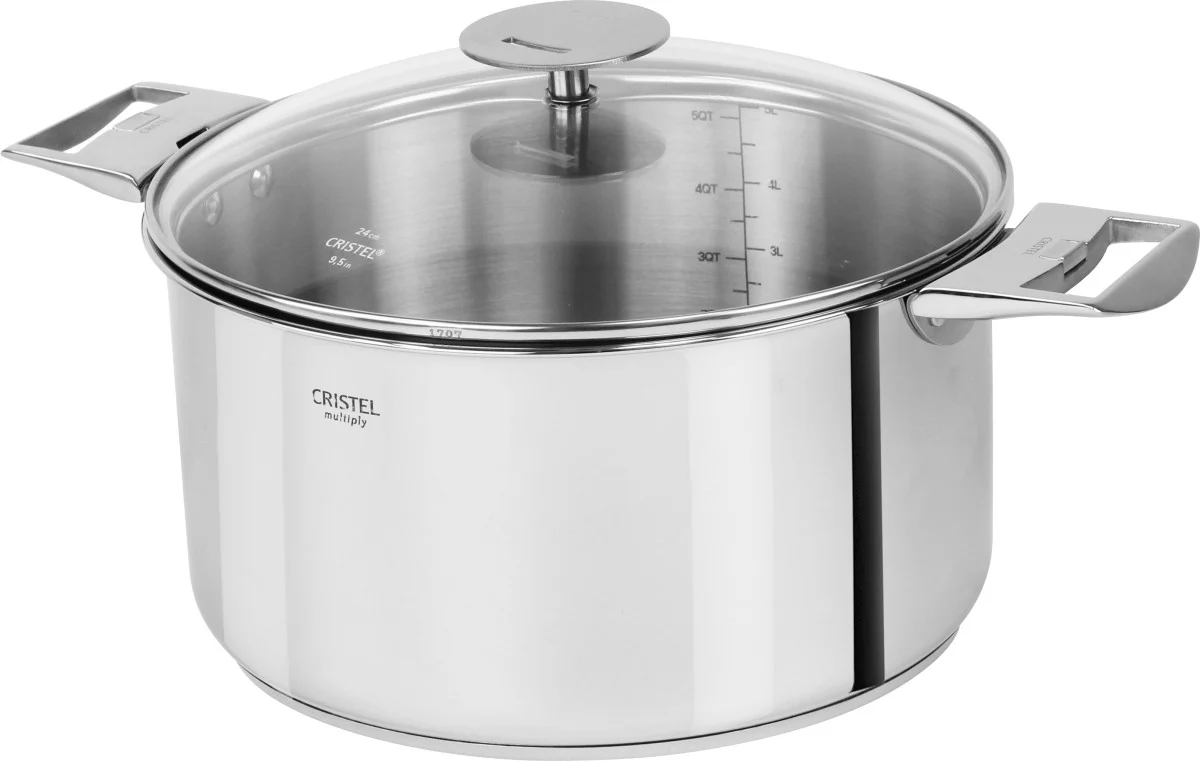 Faitout inox Casteline amovible 26cm Cristel