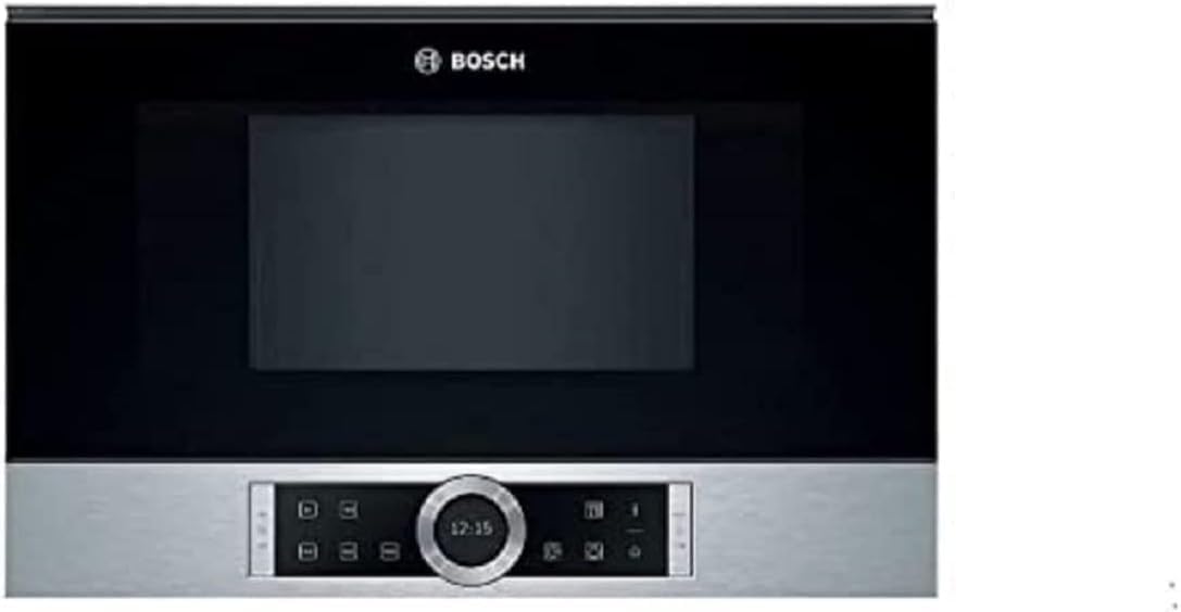 Bosch BFL634GS1 - Série 8 - Micro-ondes intégrable - 60 x 38 cm - 21 litres - Inox