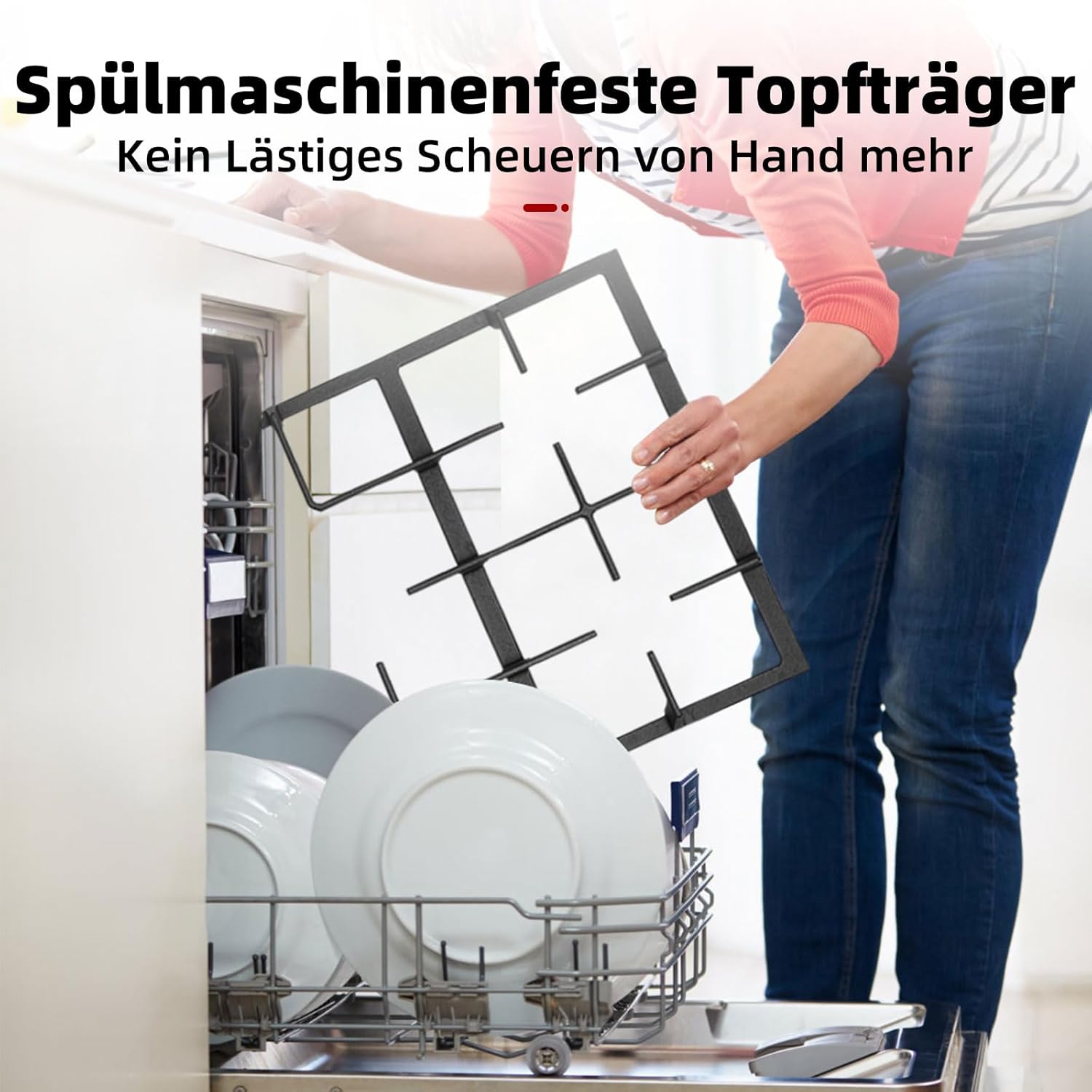 GASLAND GH2805BG1FC Table de cuisson à gaz 5 feux, Cuisinière à gaz avec brûleur wok, Table de cuisson à gaz encastrable, 76cm noir Cuisinière à gaz en verre, Cuisinière à gaz 10,4KW, GPL/NG