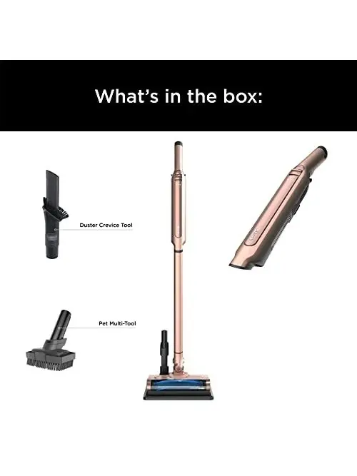 Shark WS642RG WANDVAC System Pet 3-in-1 Ultra-Lightweight Powerful Cordless Stick & Handheld Vacuum Combo with Charging Dock, Duster Crevice Tool & Pet Multi-Tool, Rose Gold