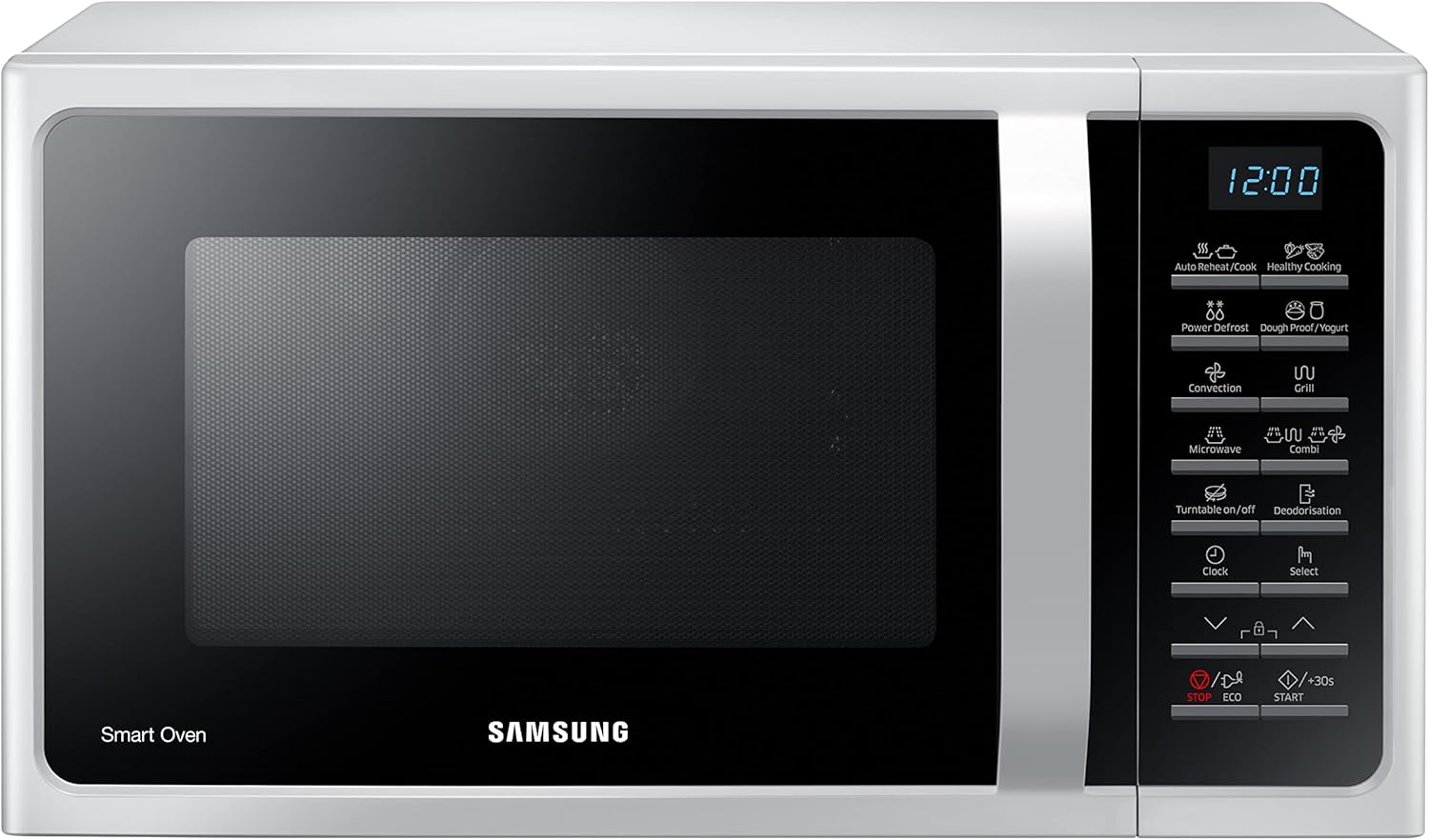 Samsung Four à micro-ondes combiné SmartOven MC2BH5015AW/ET, cuisson ventilée, Fresh Menu, Micro-ondes + Grill 900 W + 1500 W, 28 L, 52 l x 31 h x 47 cm, blanc