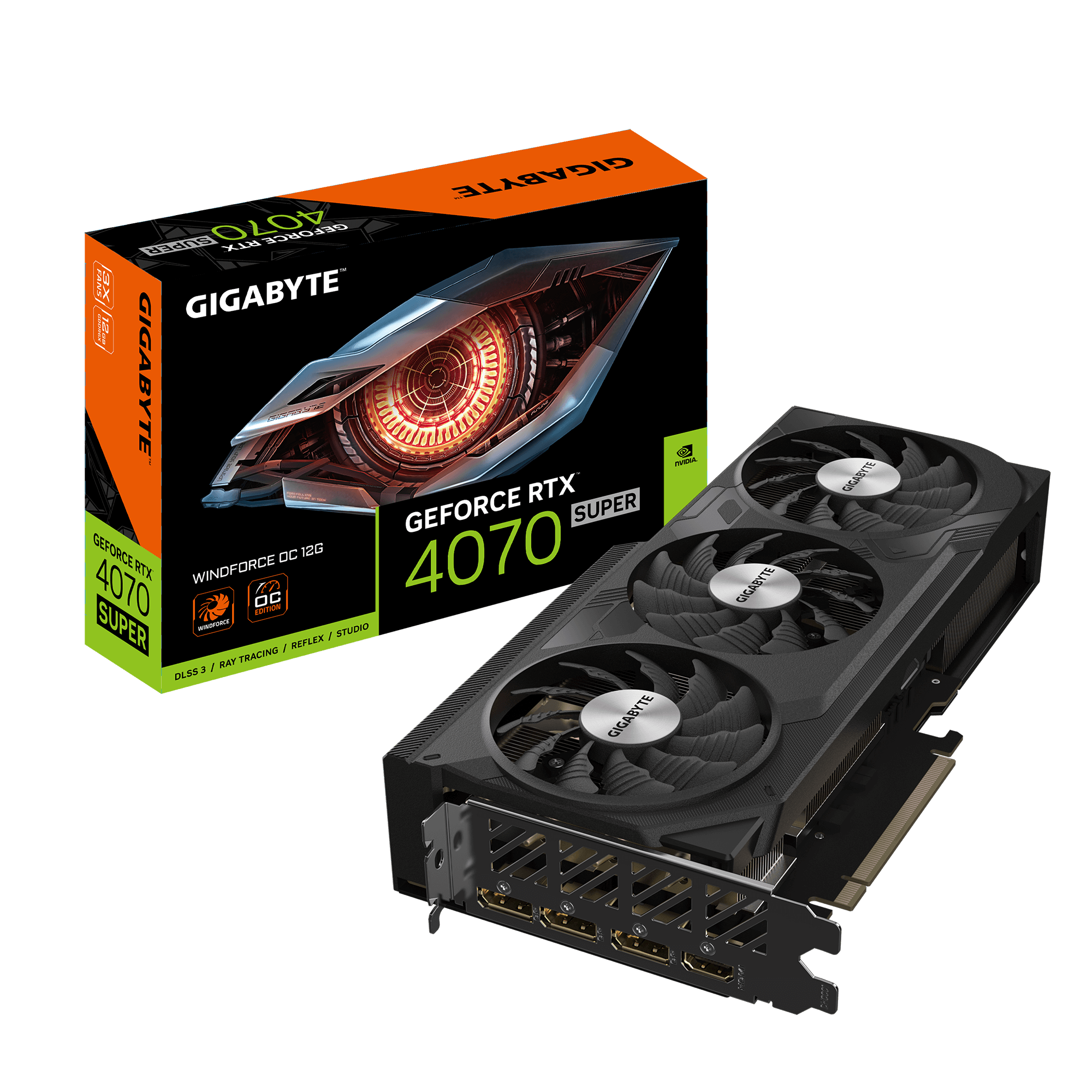 Gigabyte GeForce® RTX 4070 Super Windforce OC 12G