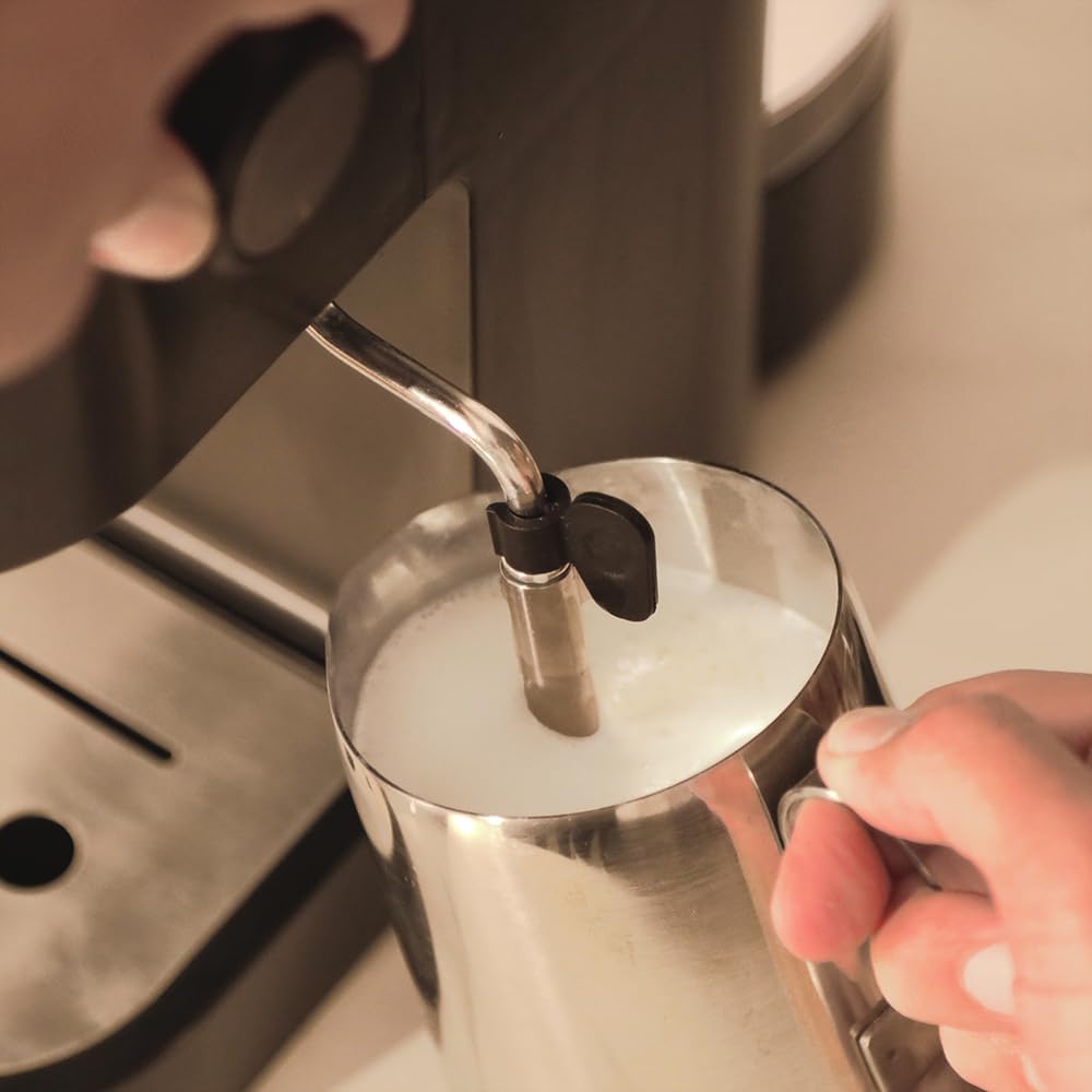 Cecotec semi-automatic espresso machine Power Espresso 20 Steel Pro Latte. 1350 W, Thermoblock, ForceAroma technology with 20 bars, full milk tank, instant cappuccino, cup warmer, double