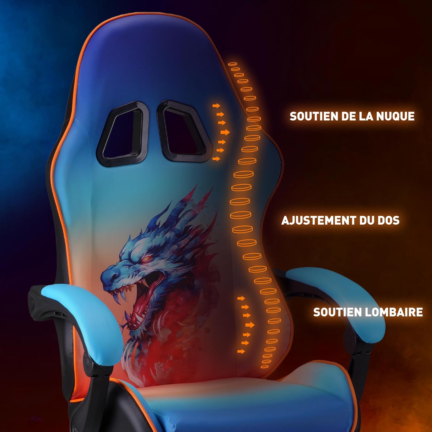 play haha. Chaise de Jeu Chaise de Bureau Chaise pivotante Chaise d'ordinateur Chaise de Travail Chaise de Bureau Chaise Ergonomique Chaise de Course Chaise en Cuir (avec Repose-Pieds)