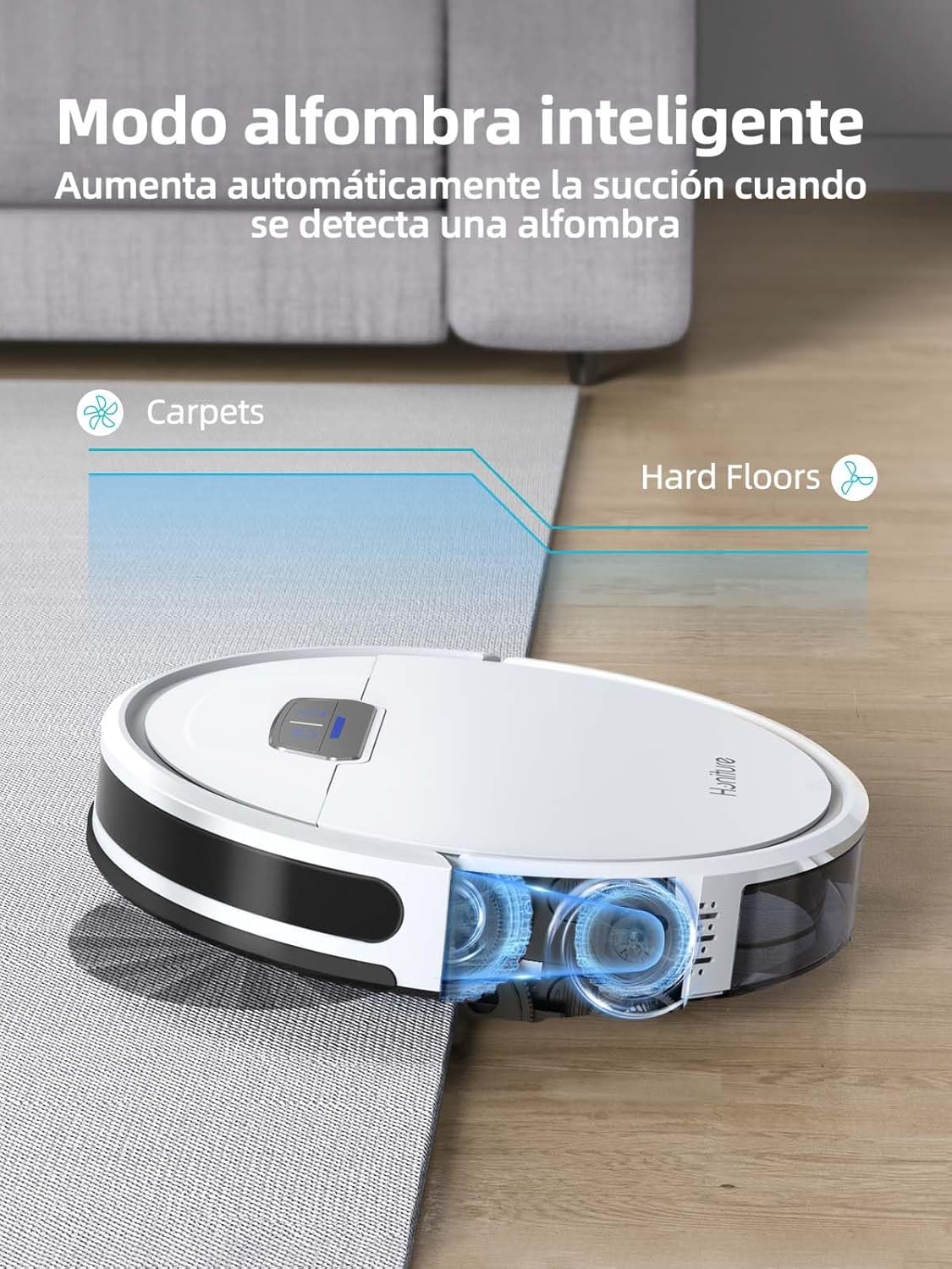 HONITURE Robot Aspirateur Laveur Poils Animaux, G20 Aspirateur Robot 3 en 1, 4000PA, Alexa/WiFi/APP, Idéal pour Tapis Sols Durs, Ultra-Mince Silencieux