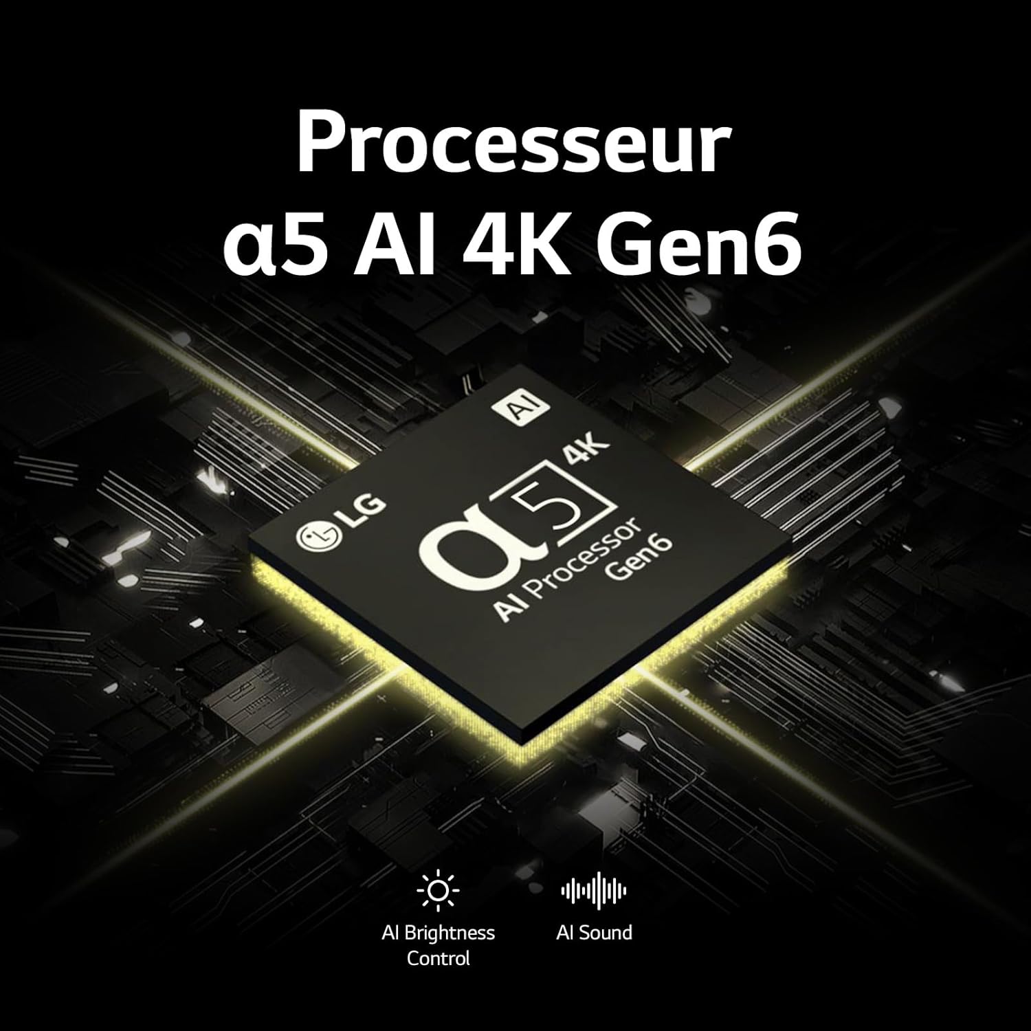 LG TV LED 2024 | 50UT73 | 50 Pouces | UHD | Processeur α5 gen 7 AI 4K, Noir