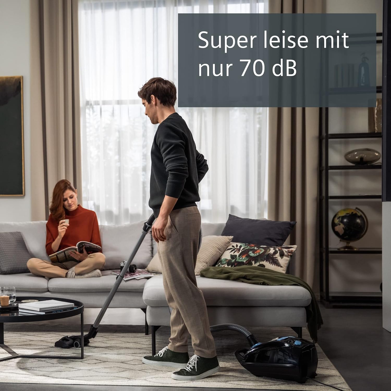 Siemens VSQ5X1230 Aspirateur 4,5 L Aspirateur réservoir cylindrique Sec 850 W Sac à poussière