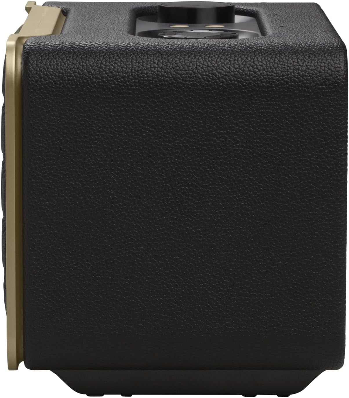 JBL Authentics 200 Enceinte Smart Home avec Wi-Fi, Bluetooth et assistants vocaux, design rétro, noire, Prise européenne (Type C)