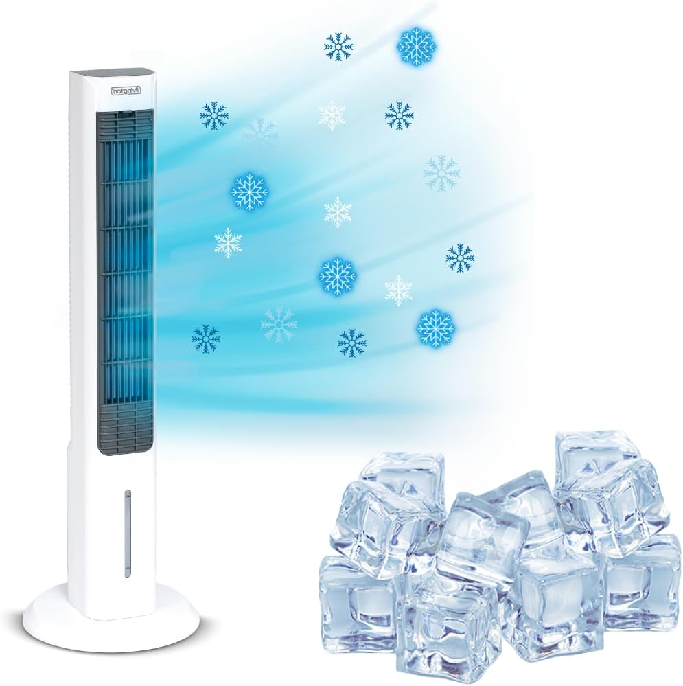 ARTIC AIR POWER TOWER climatiseur mobile 3 niveaux - VENTEO – Refroidisseur par évaporation jusqu'à 12heures de refroidissement – Réservoir 1.5L