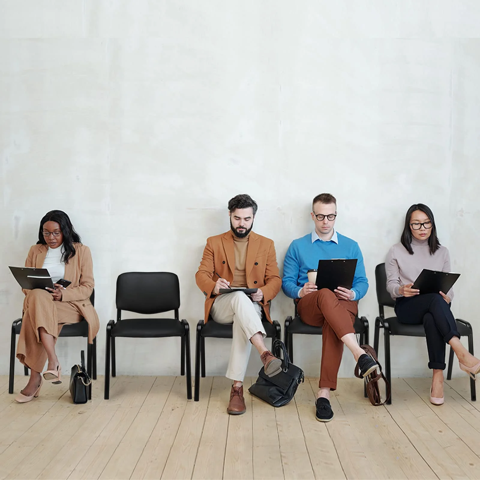 VINGLI Waiting Room Chairs, 5-Pack Conference Room Chairs