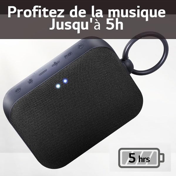 LG, Enceinte Bluetooth puissante, Portable, Enceinte Bluetooth Lumineuse, XBOOM 360°, Éclairage Personnalisable, Jusqu'à 24h d'autonomie, Enceinte Bluetooth Design, DXO2T