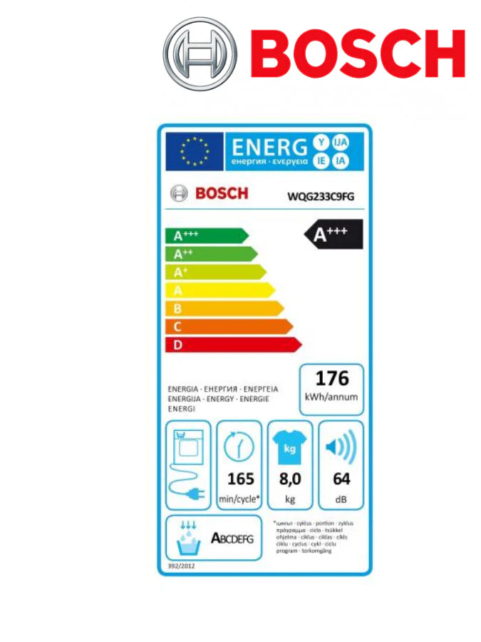 Bosch WQG233C9FG