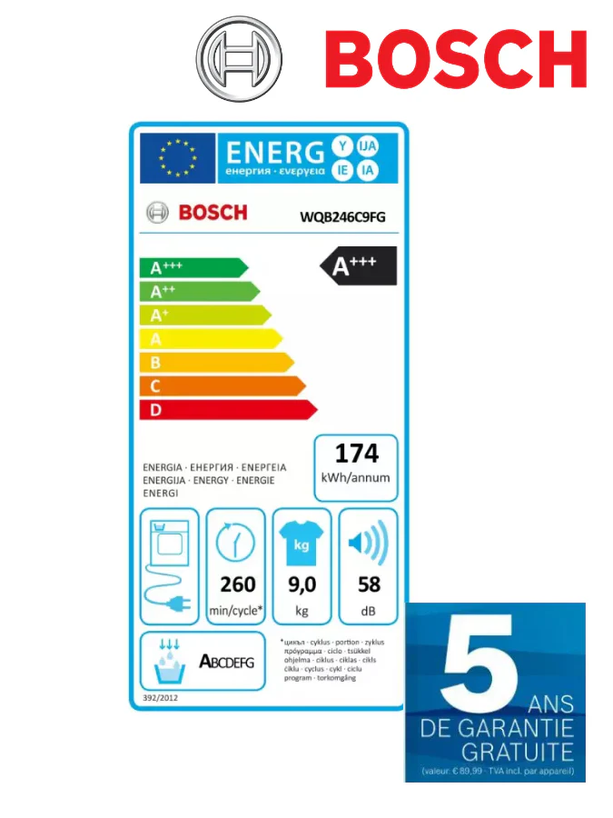 Bosch WQB246C9FG