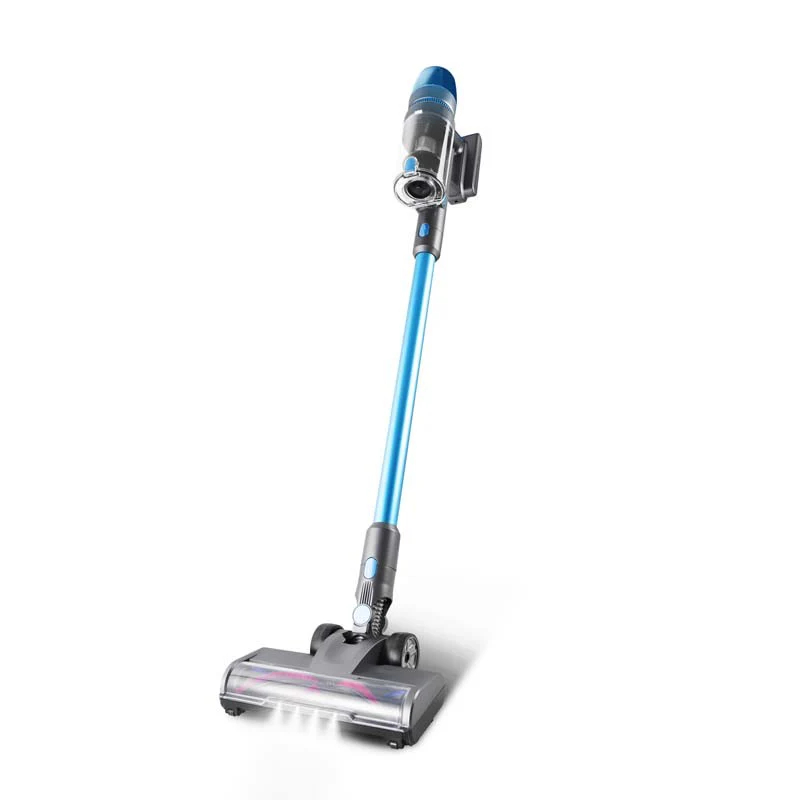 Aspirateur Balai Sans Fil Digital bleu et gris 450w F45 Vortex