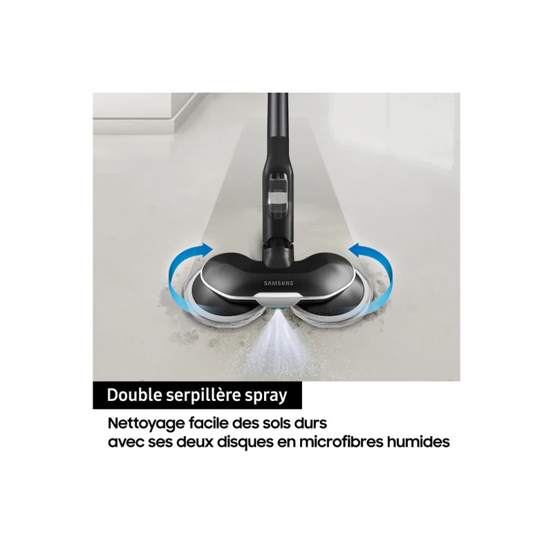 Aspirateur Balai   Pack Jet 85 Pet Vert + Double Serpilliere Spray + 2eme Filtre A Particules Fines Samsung