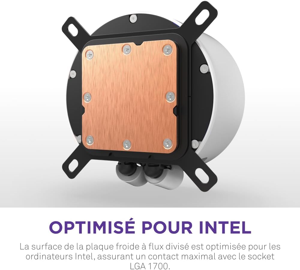 NZXT Kraken Elite 280 RGB - Refroidisseur de liquide CPU AIO - Radiateur 280mm - Ventilateur F280 RGB - IPS LCD 2,72 personnalisable - Turbine Pump - LGA 1700 1200 115X 1851 / AM5 AM4 - Noir