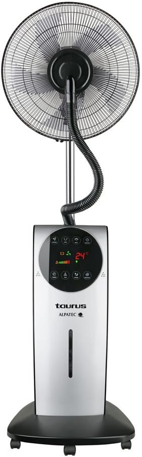 Taurus VB02 - Ventilateur brumisateur 90W, climatiseur, 3 vitesses et 3 modes, 90 W, 70° dʼoscillation, minuterie 12 h