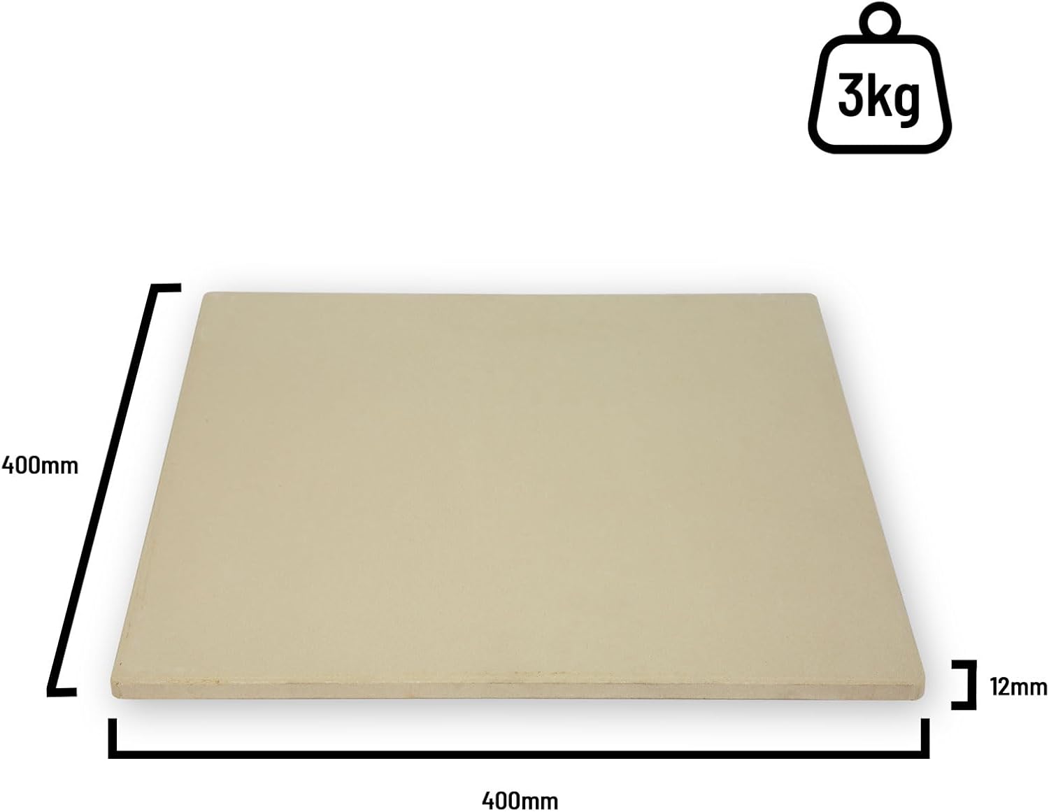 VERTES Four à Pizza électrique, Deux Etages, 3000W, Pierre réfractaire four, Chaleur de voûte et de Sole réglable indépendamment jusqu'à 350°C, Fonction minuterie, four double cavité, Acier INOX