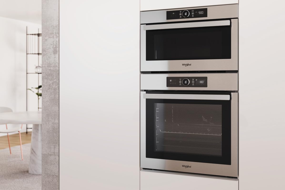 Whirlpool Micro ondes Grill Encastrable AMW730IX - Integrable Inox - 31 litres - 1000 W [Classe énergétique B]