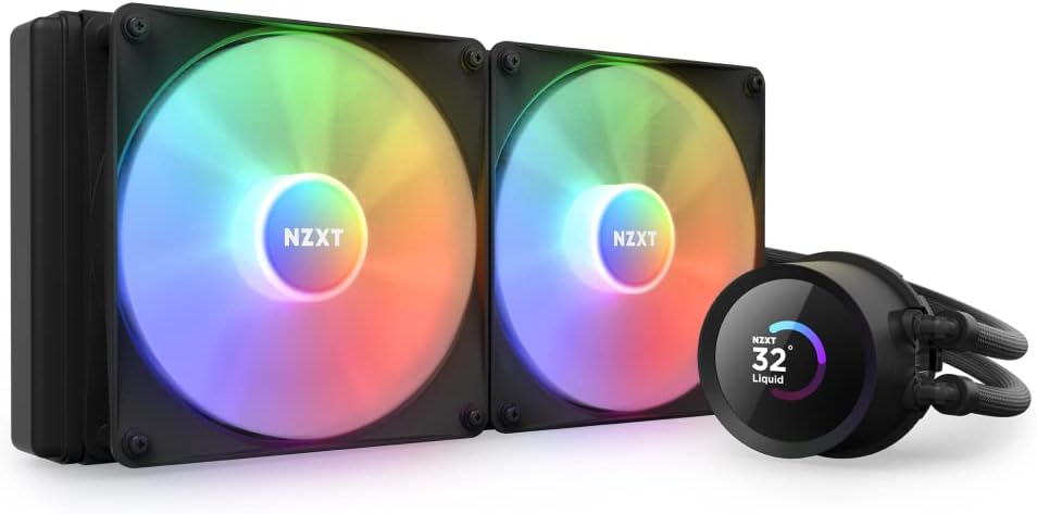 NZXT Kraken Elite 280 RGB - Refroidisseur de liquide CPU AIO - Radiateur 280mm - Ventilateur F280 RGB - IPS LCD 2,72 personnalisable - Turbine Pump - LGA 1700 1200 115X 1851 / AM5 AM4 - Noir