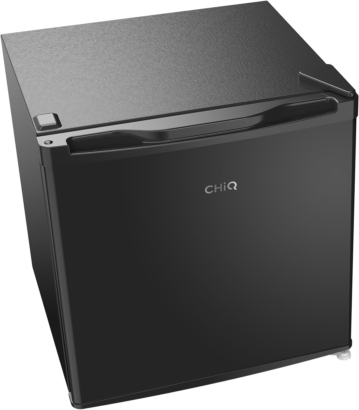 CHIQ Réfrigérateur vertical à une porte,126 L, encombremen 0,31 ㎡, Porte réversible, Tiroir à légumes, Étagères coulissantes, Faible niveau sonore 39 dB, Éclairage à DEL, Noir CSF120BE