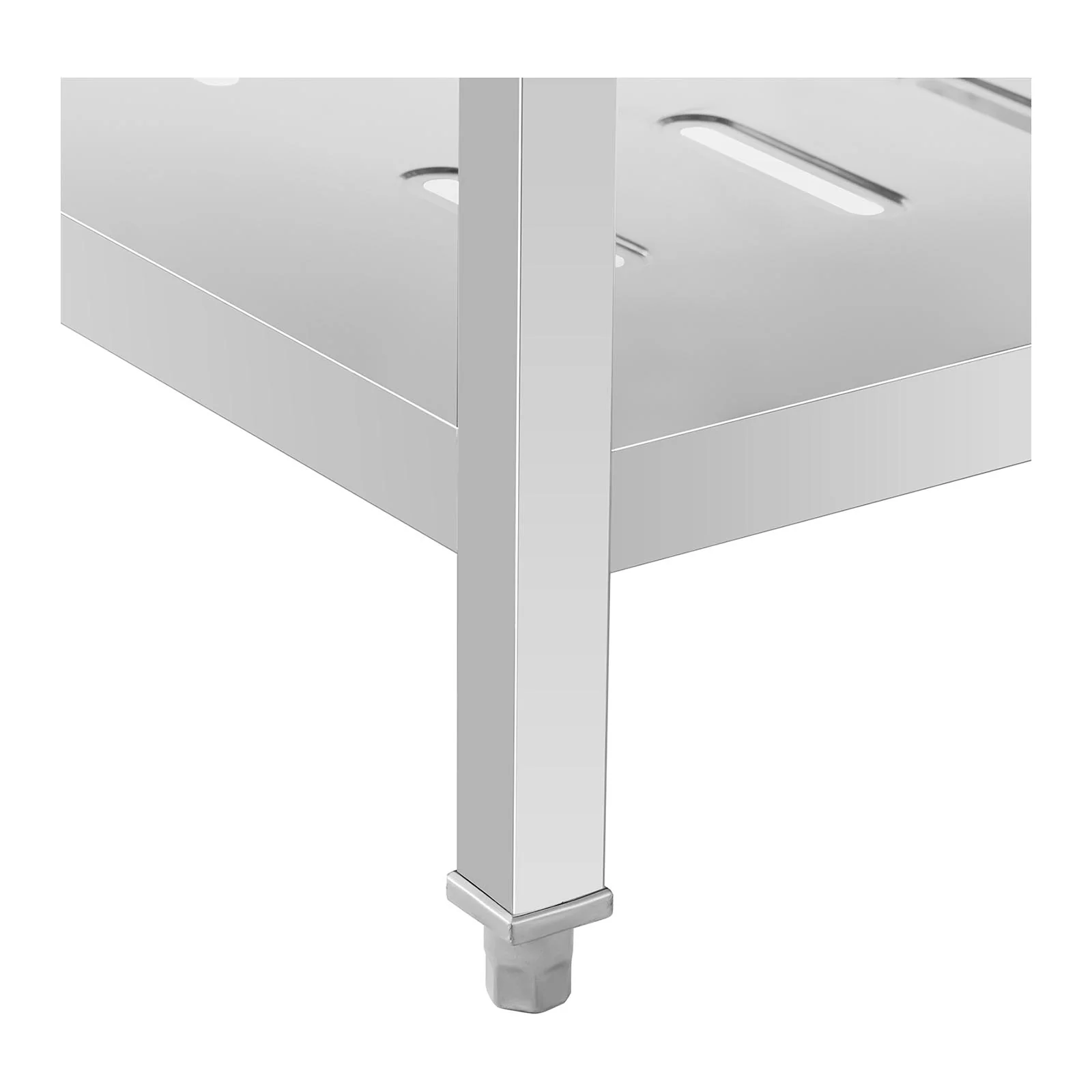 vier professionnel inox plonge professionnelle sur pied (dimensions : 140 x 70 cm, bac : 510x520x245mm, acier inoxydable) 14_0005013