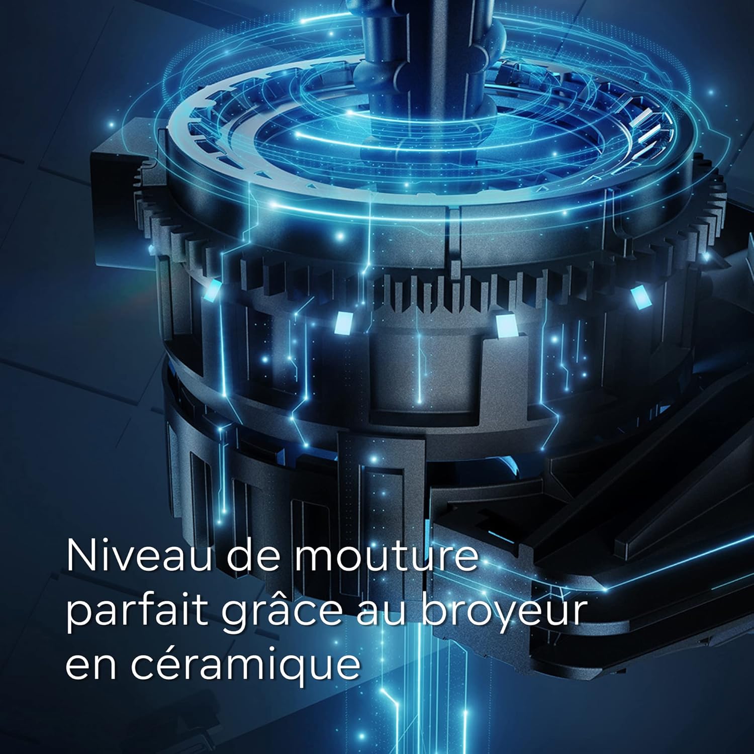 SIEMENS, machine à café tout automatique, EQ.500 integral, aromaDouble Shot, système autoMilk Clean, ceramDrive, affichage coffeeSelect, oneTouch DoubleCup, Noir saphir métallique, TQ505R09