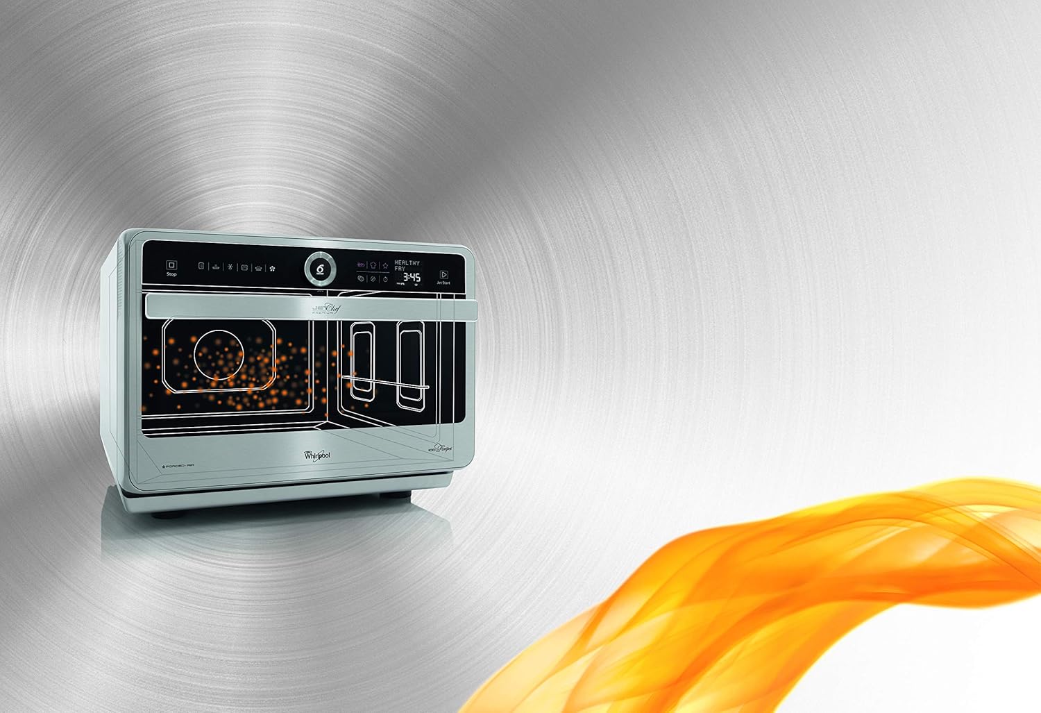 Whirlpool JT479IX Micro-ondes 33 L Noir, Argent