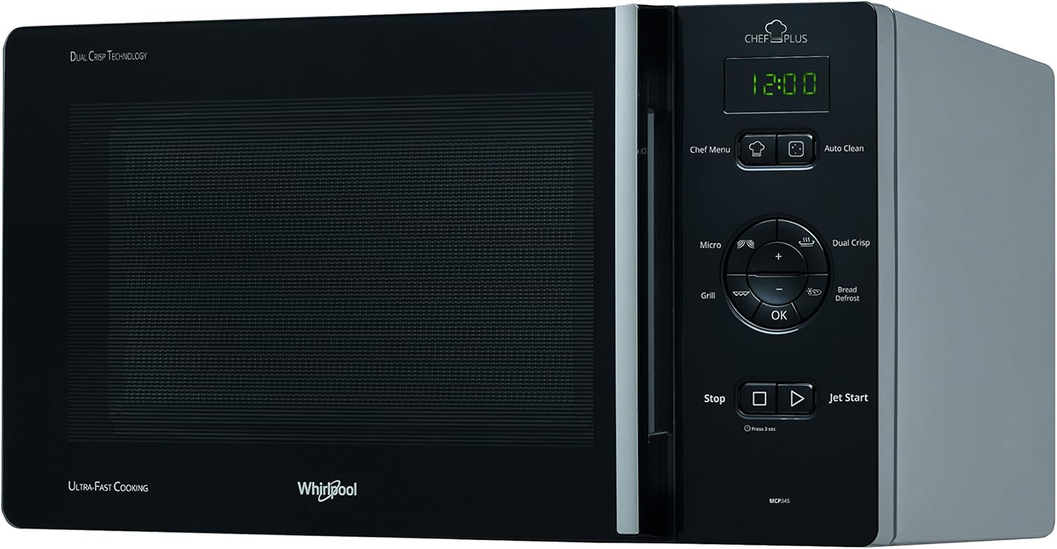 Whirlpool MCP345BL - Four à micro-ondes, 25 l argent