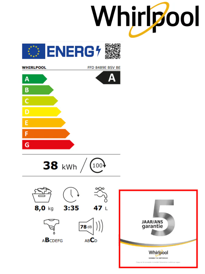 Whirlpool FFD8489EBSVBE