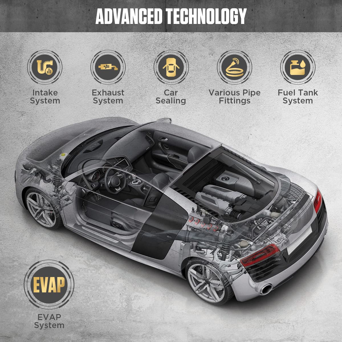 AUTOOL Smoke Machine Automotive Leak Detector