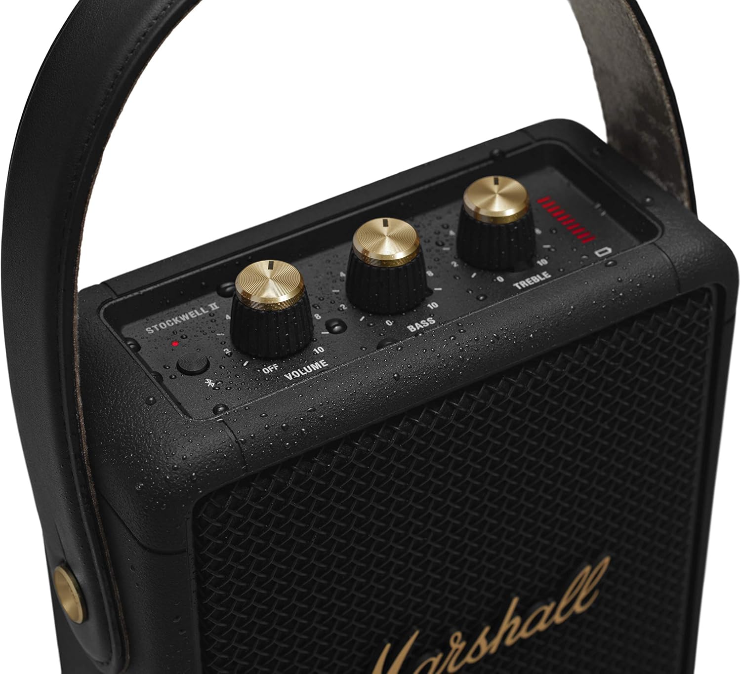 Marshall Stockwell II Enceinte Bluetooth Portatif - Noir et Laiton[Exclusif Amazon]