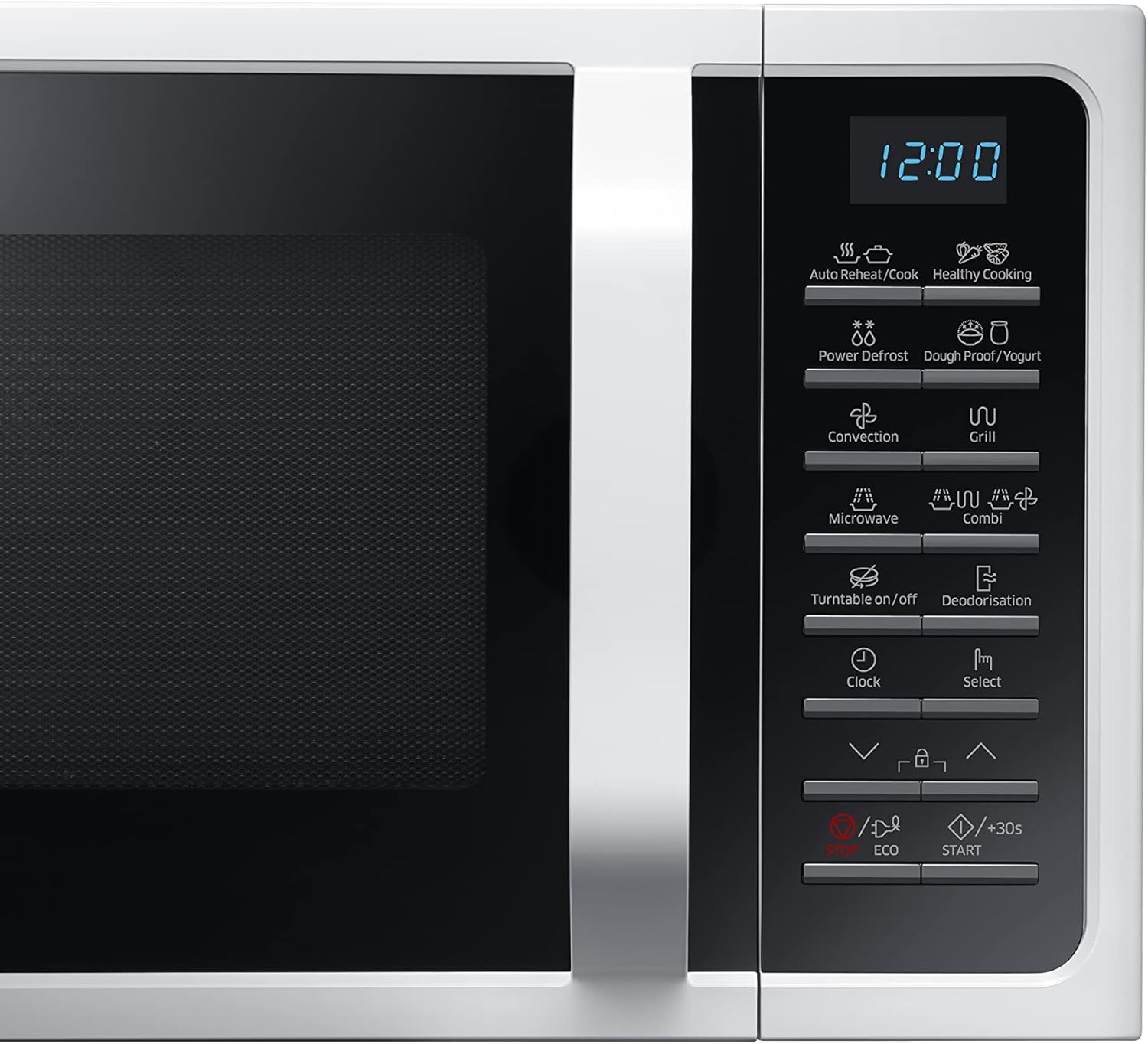 Samsung Four à micro-ondes combiné SmartOven MC2BH5015AW/ET, cuisson ventilée, Fresh Menu, Micro-ondes + Grill 900 W + 1500 W, 28 L, 52 l x 31 h x 47 cm, blanc