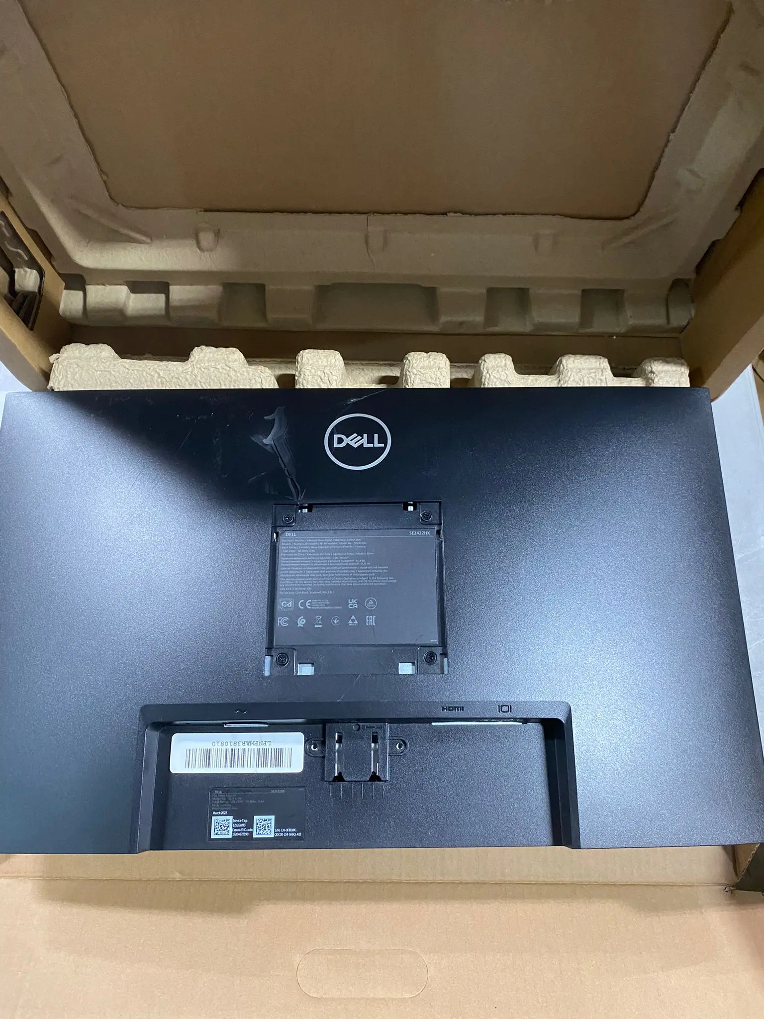 Dell SE2422HX Monitor - 24 inch FHD (1920 × 1080) 16:9Ratio with Comfortview (TUV-Certified), 75Hz Refresh Rate, 16.7 Million Colors,