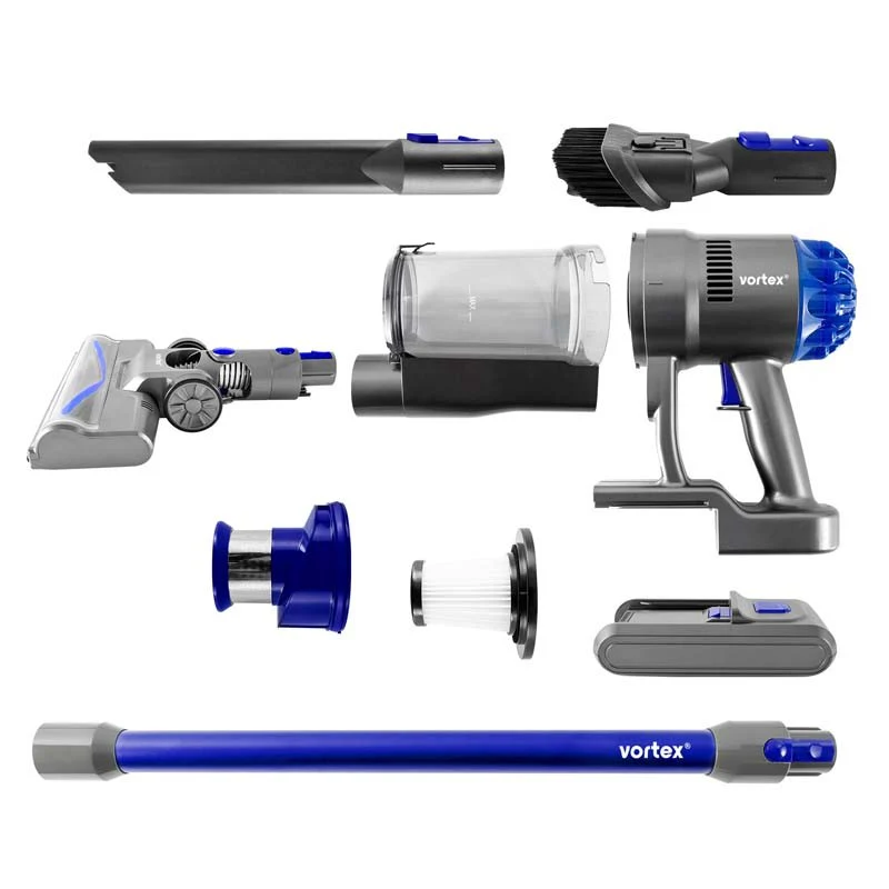 Aspirateur Balai Sans Fil Gris bleu de 265 W F26 Vortex