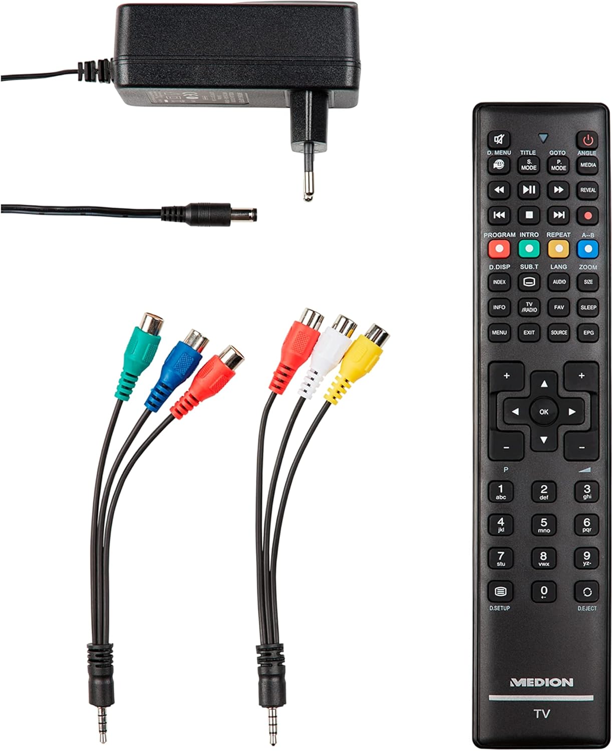 MEDION E14080 (MD 30224) Téléviseur Full HD 100,3 cm (40 Pouces) (Lecteur DVD intégré, récepteur Triple Tuner DVB-T2 DVB-C DVB-S2, 2 x HDMI, VGA, USB, Mediaplayer, CI+)