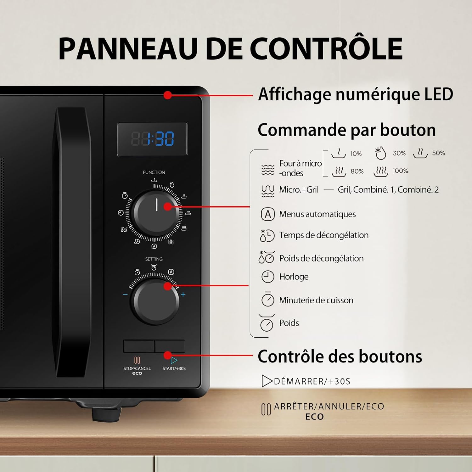 Toshiba MW3-AC26PFI(MG) Four à Micro-ondes 26L Air chaud combiné, 6-en-1 900W avec Cuiseur Vapeur en Gris Morandi, 6 Programmes 10 Niveaux de Puissance, 10 Menus Automatiques