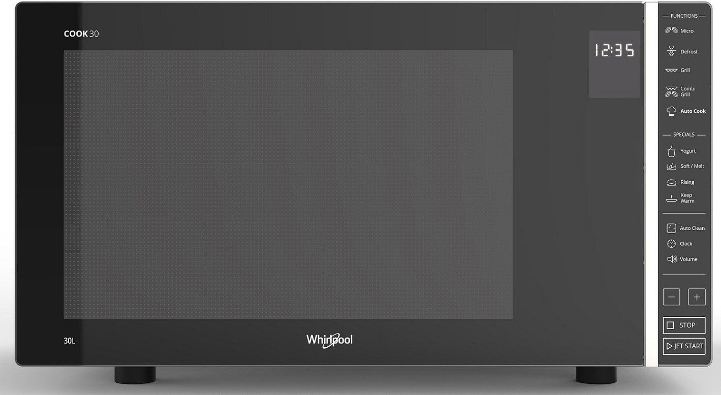 Whirlpool MWP 303 SB Four à micro-ondes, 30 litres, argent/noir & Wpro AVM305 Plat Crisp Diamètre: 30.5 cm