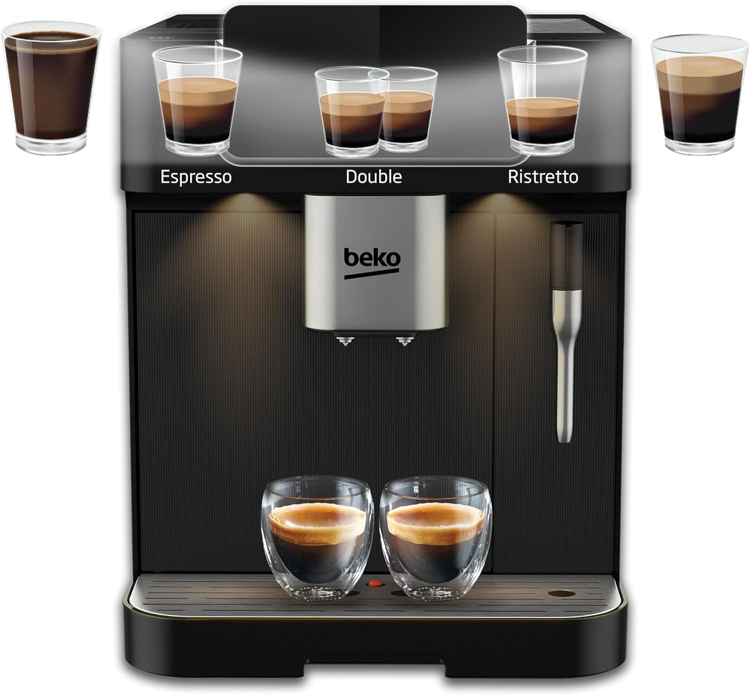 BEKO Expresso avec broyeur CEG7302B noir CaffeExperto